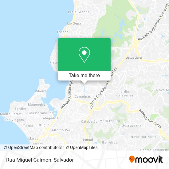 Rua Miguel Calmon map