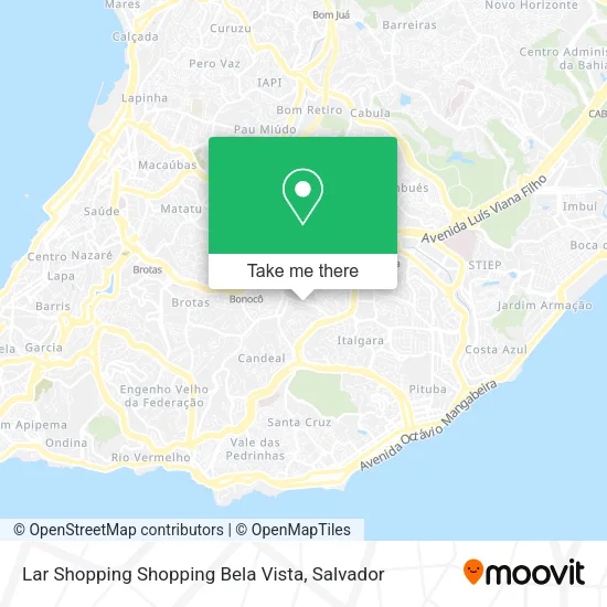 Lar Shopping Shopping Bela Vista map