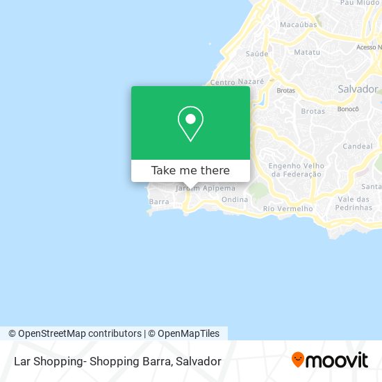 Lar Shopping- Shopping Barra map