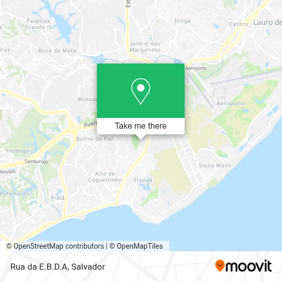 Rua da E.B.D.A map