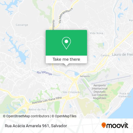 Rua Acácia Amarela 961 map