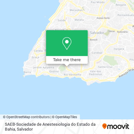 SAEB-Sociedade de Anestesiologia do Estado da Bahia map