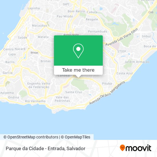 Parque da Cidade - Entrada map