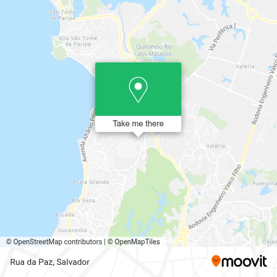 Rua da Paz map