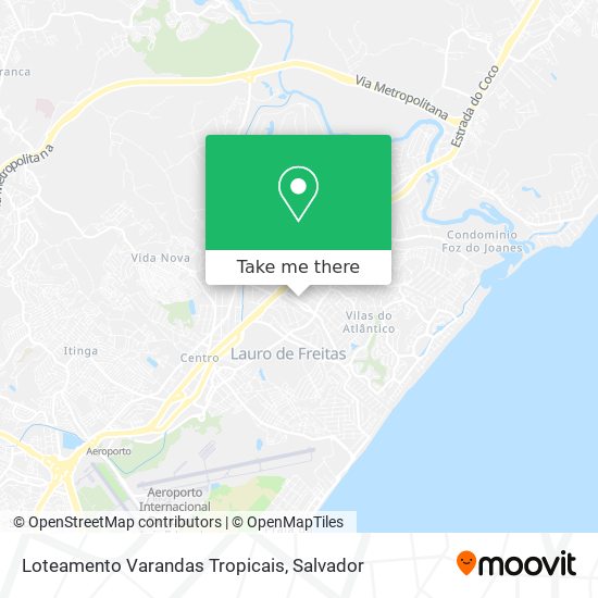 Loteamento Varandas Tropicais map