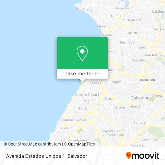 Avenida Estados Unidos 1 map