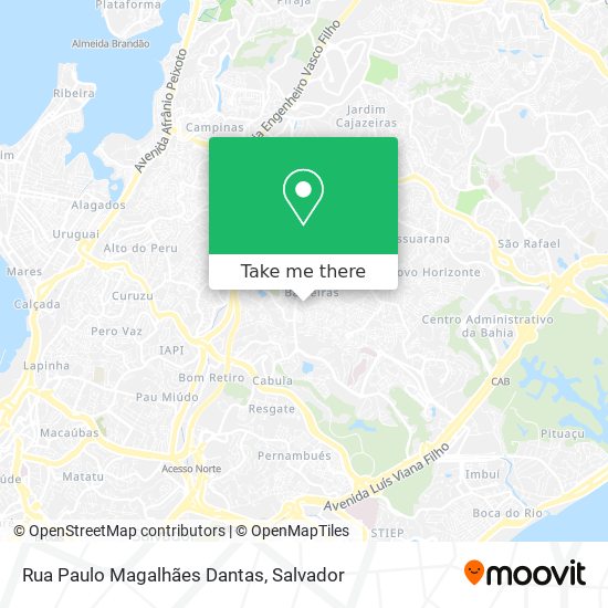 Rua Paulo Magalhães Dantas map