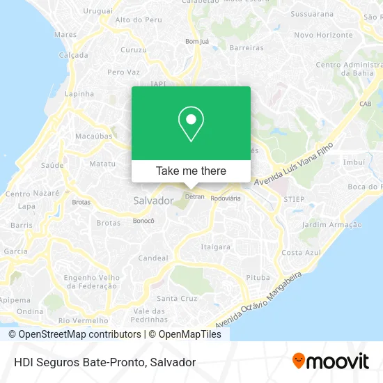 HDI Seguros Bate-Pronto map