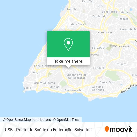 USB - Posto de Saúde da Federação map