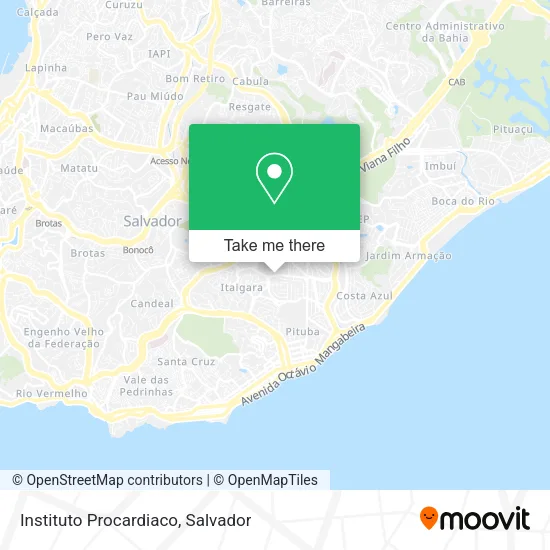 Instituto Procardiaco map