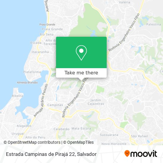 Mapa Estrada Campinas de Pirajá 22