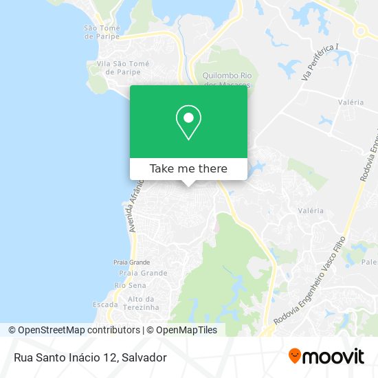 Rua Santo Inácio 12 map