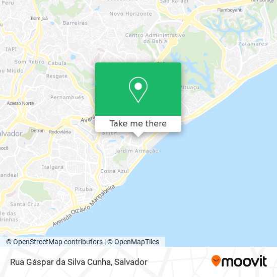 Rua Gáspar da Silva Cunha map