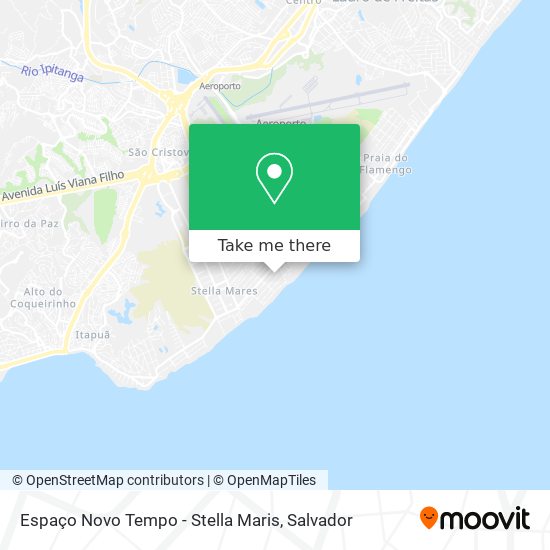 Espaço Novo Tempo - Stella Maris map
