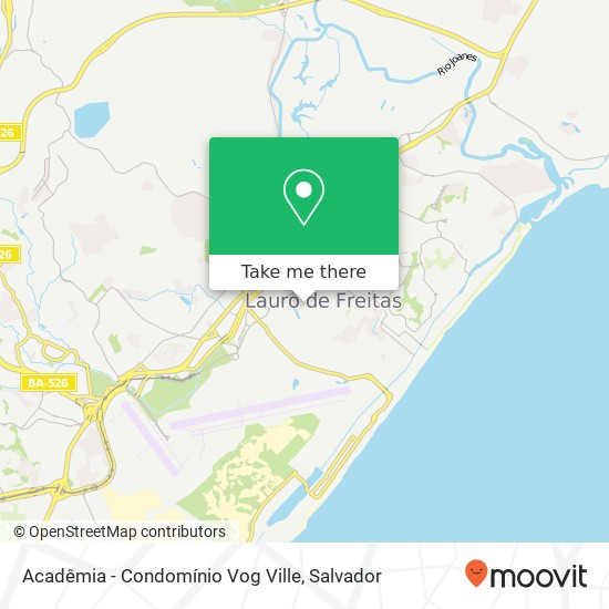 Mapa Acadêmia - Condomínio Vog Ville