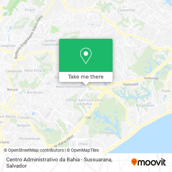 Centro Administrativo da Bahia - Sussuarana map