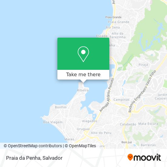 Praia da Penha map