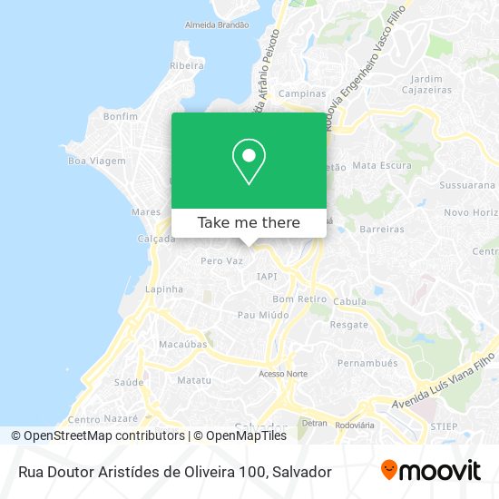 Rua Doutor Aristídes de Oliveira 100 map