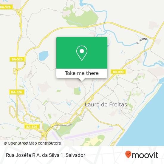 Rua Joséfa R A. da Silva 1 map