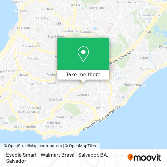 Escola Smart - Walmart Brasil - Salvabor, BA map