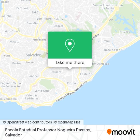 Mapa Escola Estadual Professor Nogueira Passos