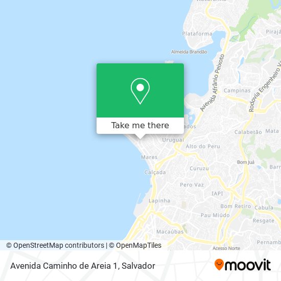 Avenida Caminho de Areia 1 map