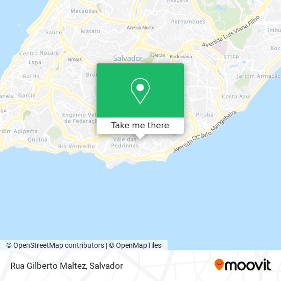 Mapa Rua Gilberto Maltez