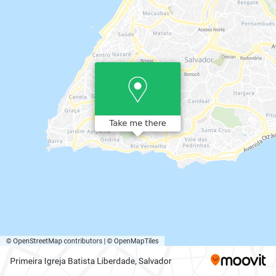 Primeira Igreja Batista Liberdade map