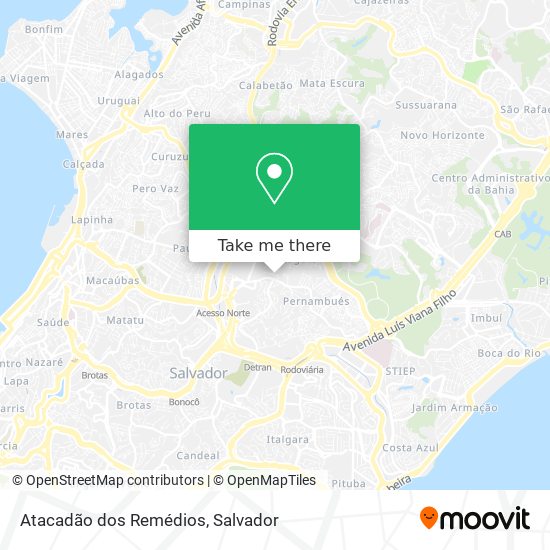 Mapa Atacadão dos Remédios