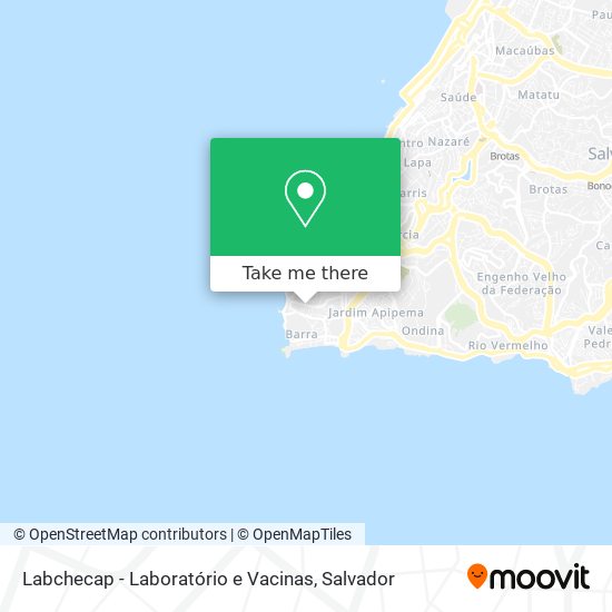 Labchecap - Laboratório e Vacinas map