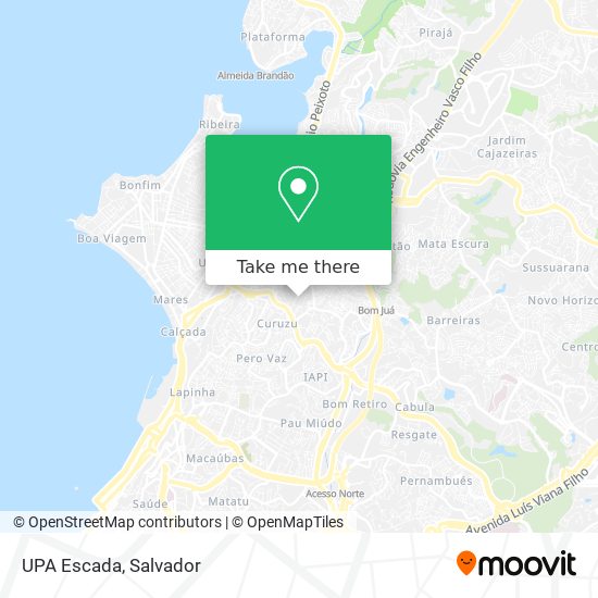 Mapa UPA Escada