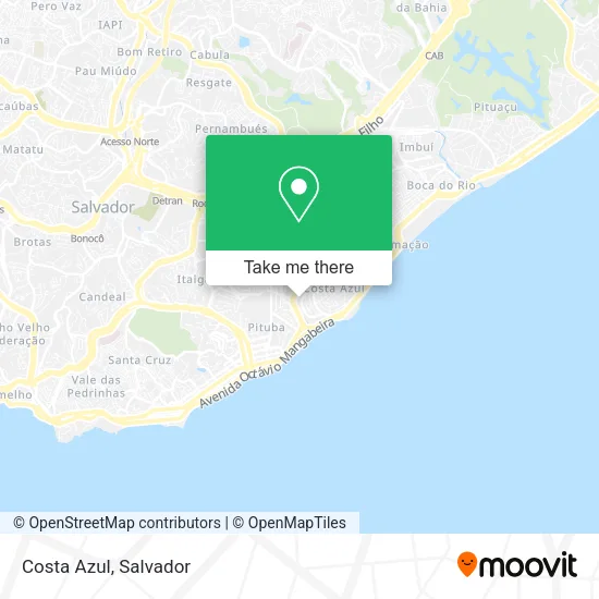 Costa Azul map