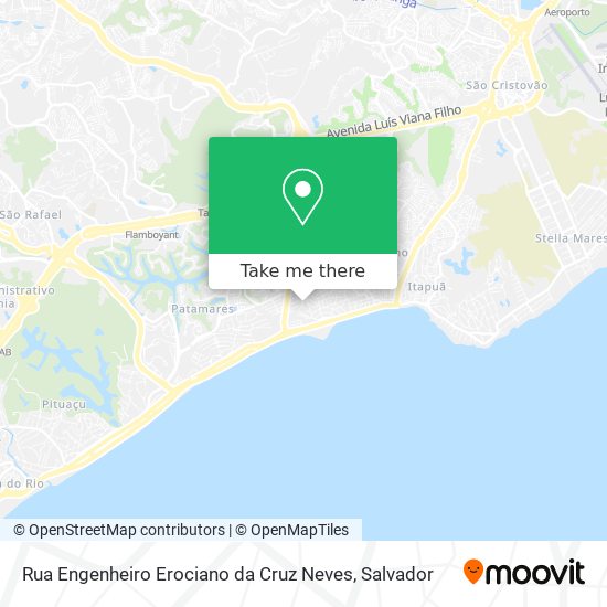 Mapa Rua Engenheiro Erociano da Cruz Neves