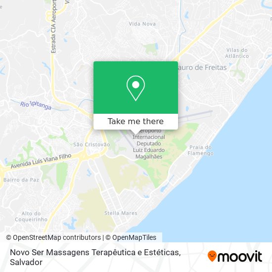 Mapa Novo Ser Massagens Terapêutica e Estéticas