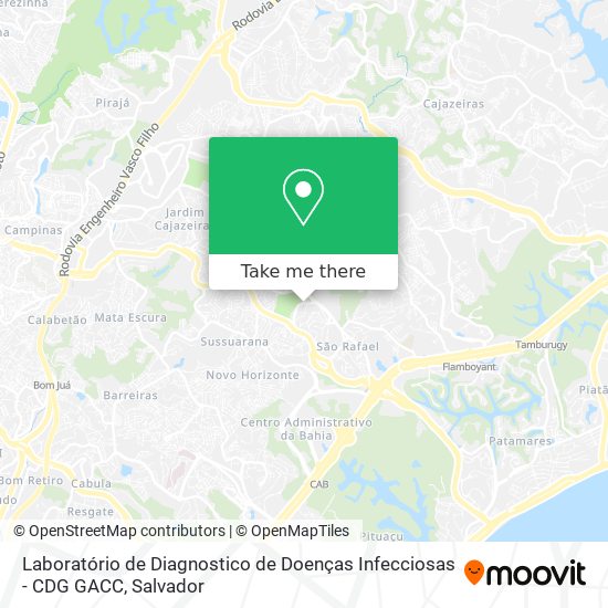 Laboratório de Diagnostico de Doenças Infecciosas - CDG GACC map