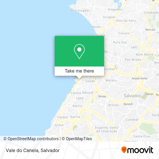 Vale do Canela map