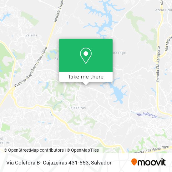 Via Coletora B- Cajazeiras 431-553 map