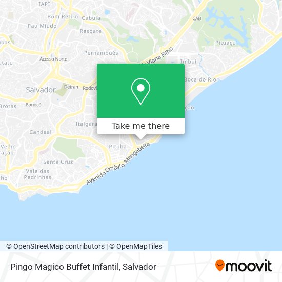 Cómo llegar a Pingo Magico Buffet Infantil en Salvador en Autobús o Metro?