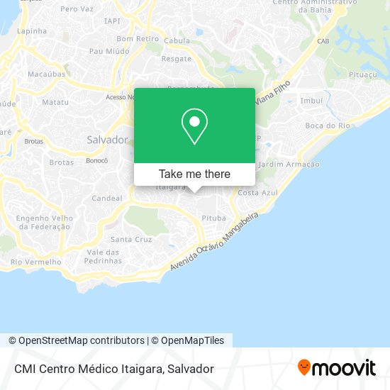 Mapa CMI Centro Médico Itaigara