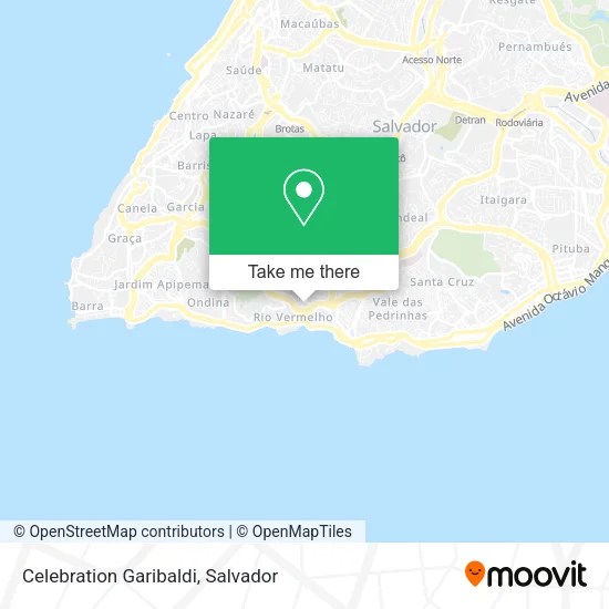 Celebration Garibaldi map