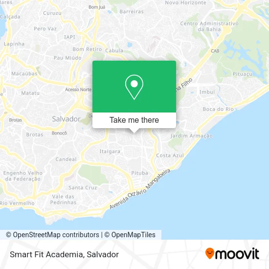 Smart Fit Academia map