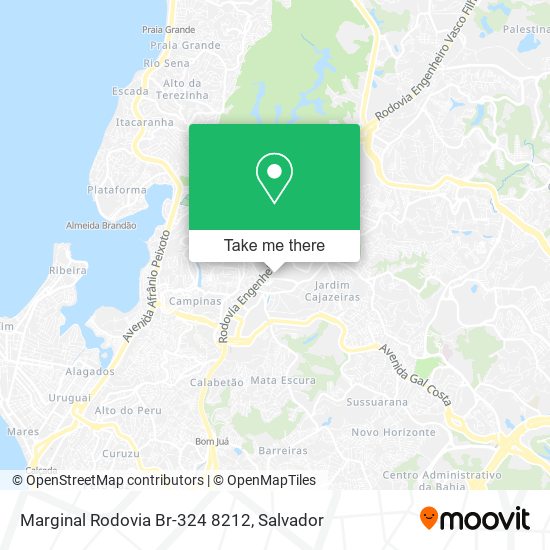 Marginal Rodovia Br-324 8212 map