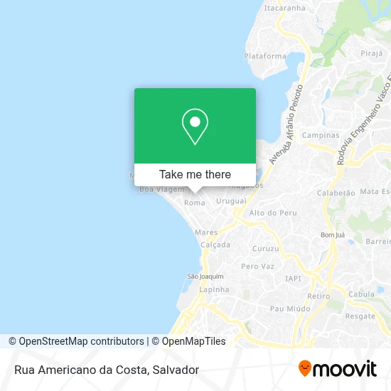 Rua Americano da Costa map