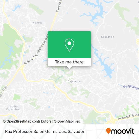Mapa Rua Professor Sólon Guimarães