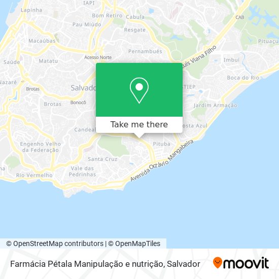 Farmácia Pétala Manipulação e nutrição map