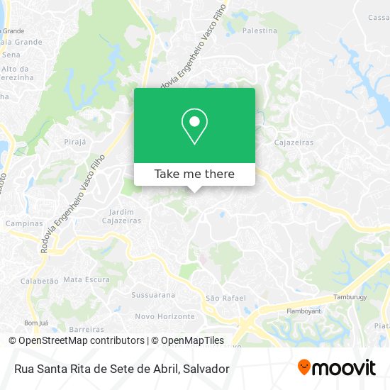 Mapa Rua Santa Rita de Sete de Abril