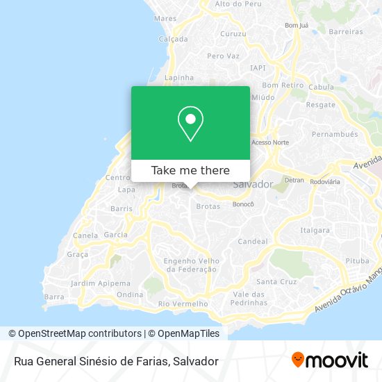 Rua General Sinésio de Farias map