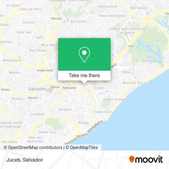 Juceb map