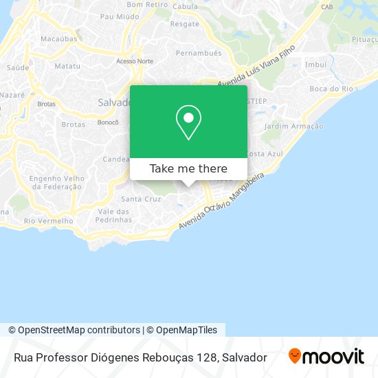 Mapa Rua Professor Diógenes Rebouças 128