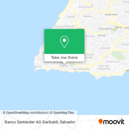 Mapa Banco Santander AG Garibaldi